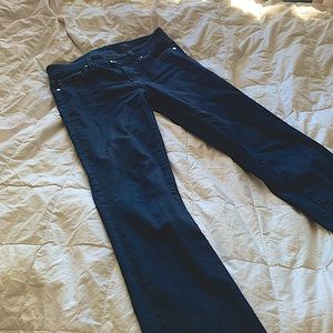 dark blue jeans, "The Mari"  low cut jeans